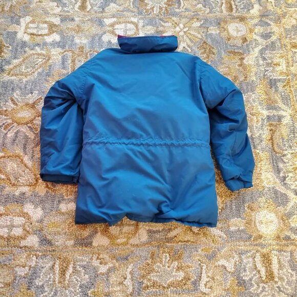 LL BEAN Blue VTG Outdoors Goose Down Parka Puffer Jacket Women's Sz Large Petite - Picture 7 of 8